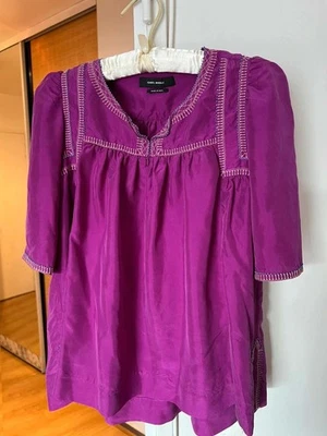 Isabel Marant - Silk fuchsia blouse - Fuchsia - S - Photo 1/4
