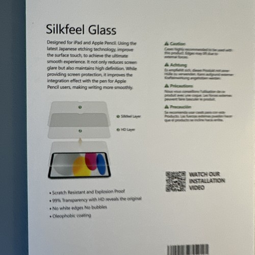 BIOTON EZ KIT SILKFEEL GLASS SCREEN PROTECTOR FOR iPAD 10 GEN - Picture 5 of 6