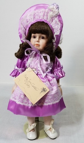 Muñeca Betty Jane Carter vintage años 80 violeta edición limitada porcelana musical - Imagen 2 de 11