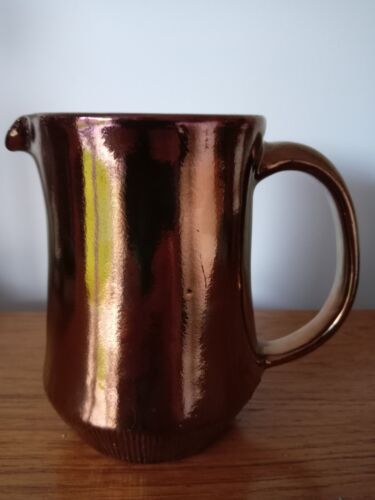 Perfect large Creigiau Studio pottery copper lustre jug. 14.5 centimetres tall. - Picture 15 of 18