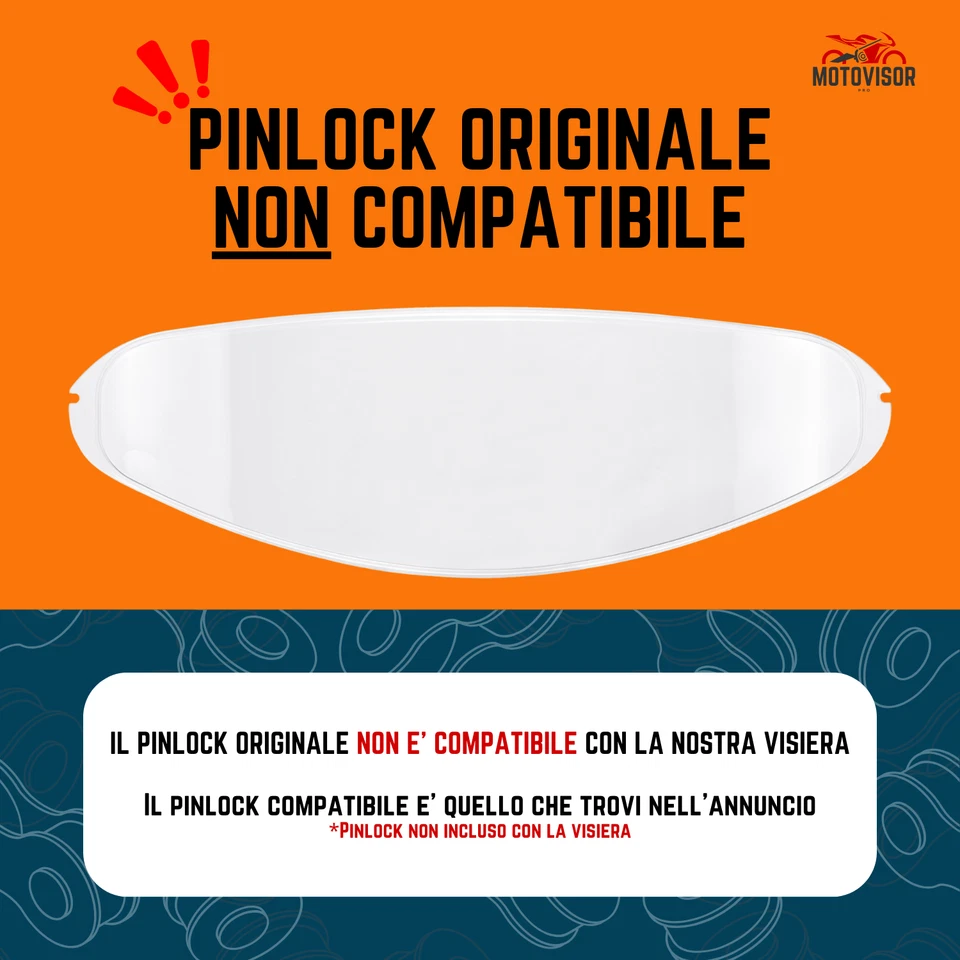 Visiera per AGV K1 K1S K3-SV K5 K5S S4-SV Compatibile Pinlock Ready - Immagine 3 di 4