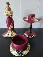 Saturday Knight Tres Chic Glamour Soap Dispenser Set Of (3).