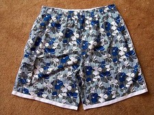 Mens Hawaiian Swimwear Trunk Shorts Surf Board Beach Blue Size XL PBX Brand NWOT