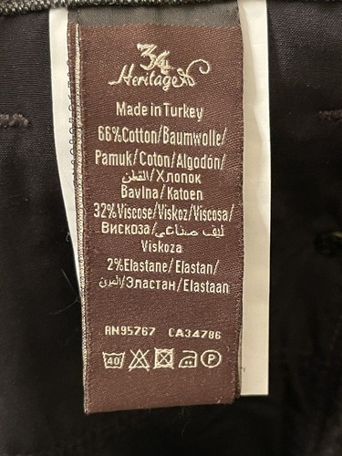 34 Heritage Courage Mens 36x32 Mid-Rise Straight Leg Jeans Color : Petrol Night - Picture 5 of 5