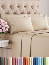 Cal King 6 Piece Sheet Set - Comfy Breathable Cooling - Ultra-Soft Hotel Luxur