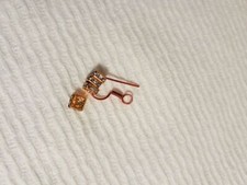 CLEAR CRYSTAL SQUAREDELLES GOLD PLATE 6mm  10 Pieces