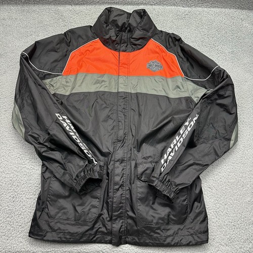Harley-Davidson Motorcycles Mens Large 98337-15VM Full Speed Reflective Rainsuit - Picture 2 of 24
