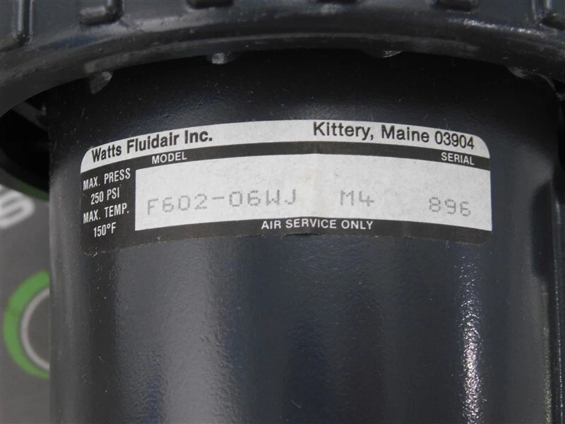 NEW Watts F602-06WJ Hi-Flow Air Filter 3/4 in NPT Port  250 Max. PSI 40 Micron - Image 4 of 4