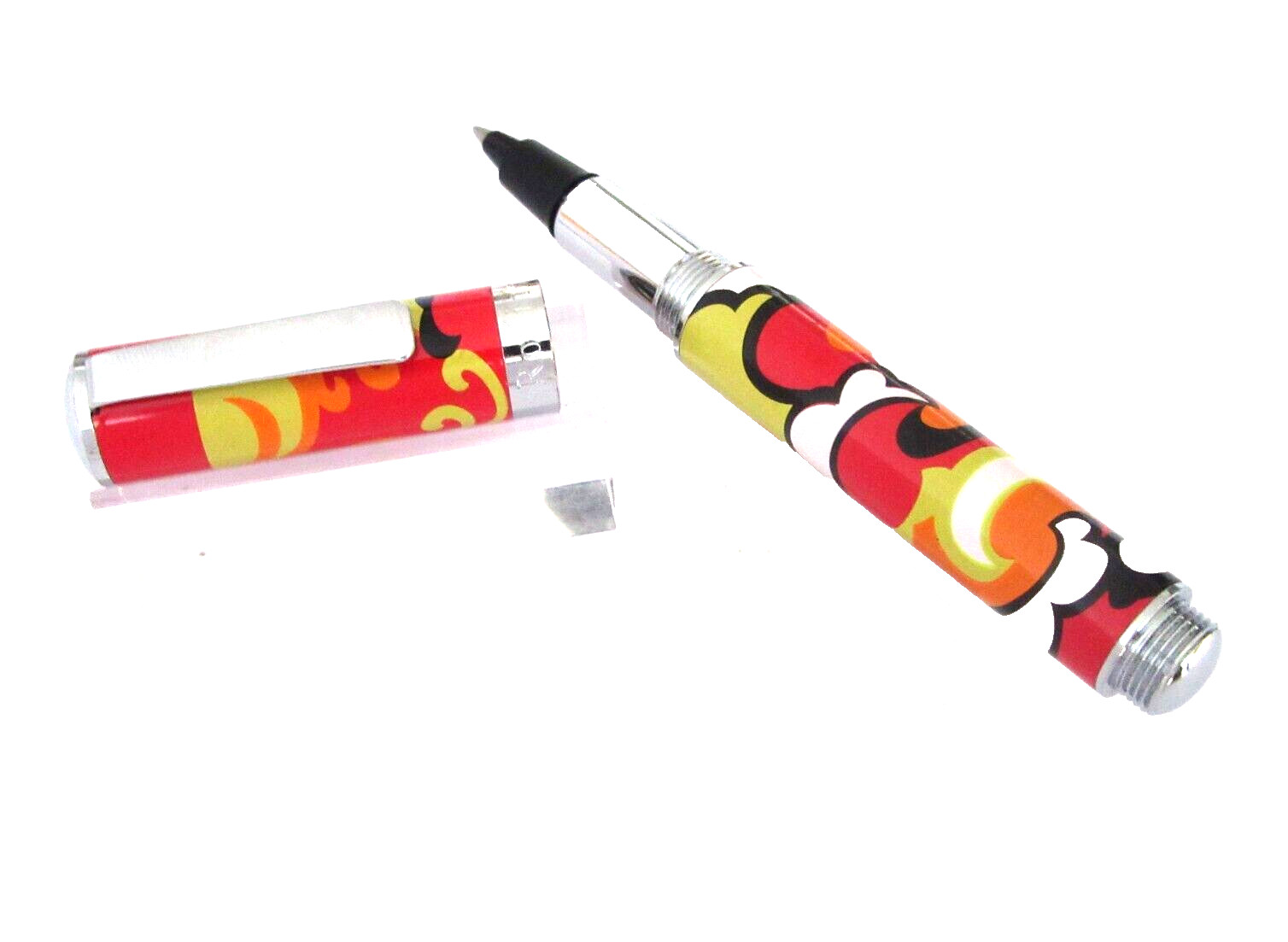 Stylo roller bille Rollink P455 instrument d'écriture vintage en acier chromé