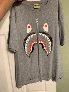 bathing ape shark tee