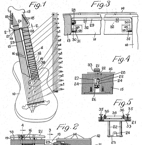 Vintage guitar / mandoline - Fender, Gibson.. : ideas, designs 1850-1980