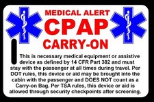 Personalized Carry-On CPAP Bag Tag - TSA - Sleep Apnea