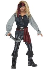 Sea Scoundrel Pirate Buccaneer Boys Child Costume Size X-Small 4/6