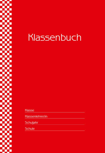 Thumbnail - Klassenbuch "standard", Umschlagfarbe: Rot | Deutsch