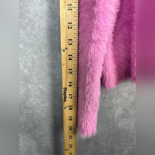 Crewcuts by J. Cew Girls Size M (8_9) Fuzzy Knit Sweater Crew Neck Pink - Picture 7 of 8