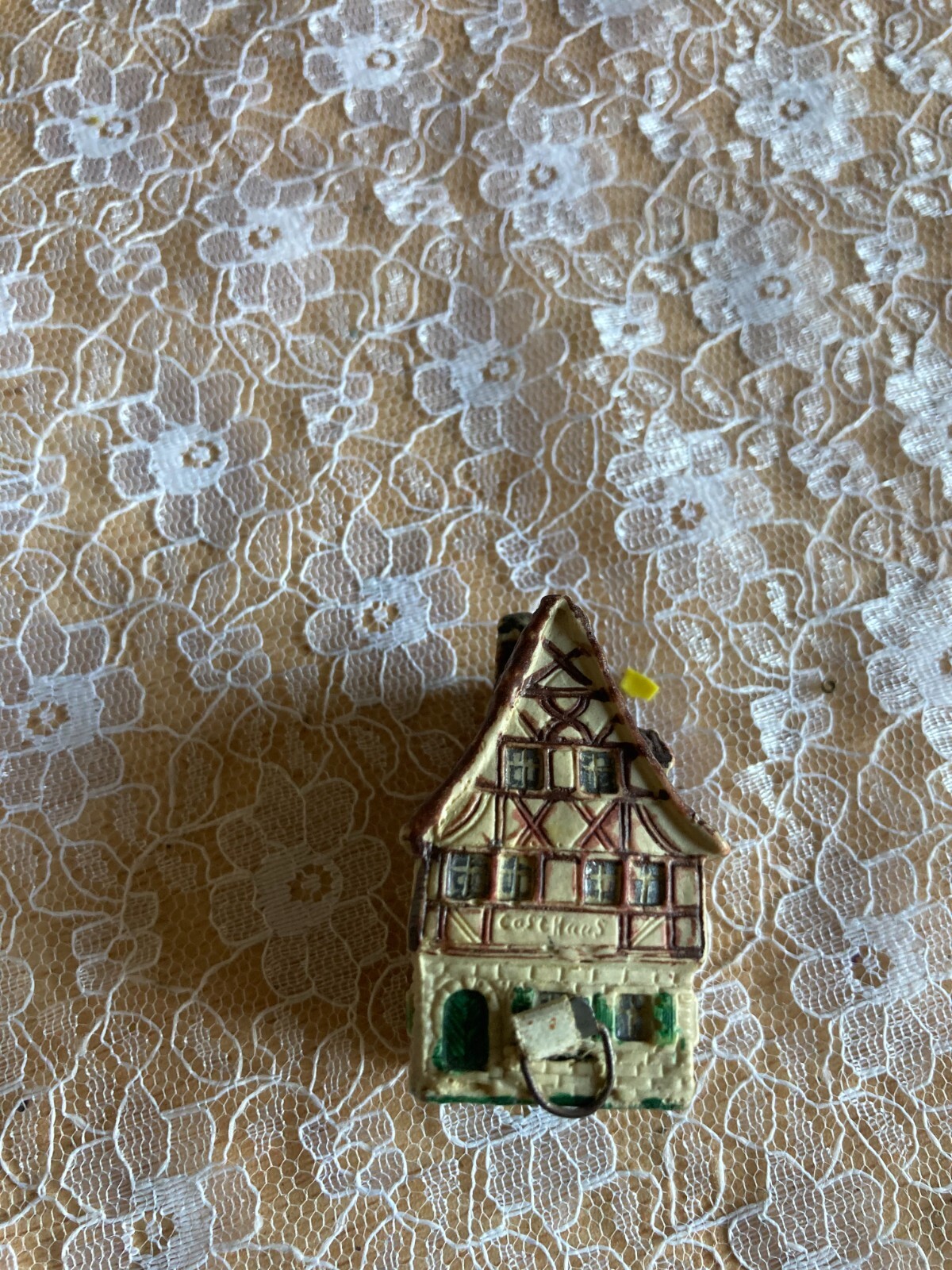 Rare Antique Novelty Clay House Shaped Tape Measure eBay