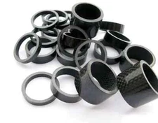 1-1/8" Carbon Fiber Fork Tube Spacers Bike Headset Bicycle Road Gravel Mountain 