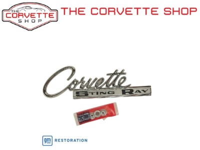 C2 Corvette Emblem Stingray Rear 1963-1965 NEW 1103