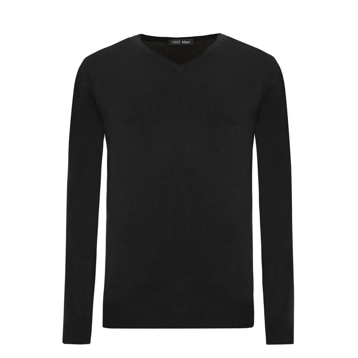 New V Neck Jumpers Mens Ex Famous Store Soft Fine Knit Sweater