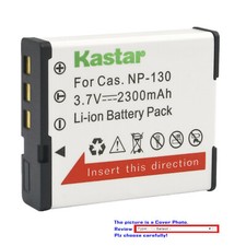 Kastar Replacement Battery Pack for Casio NP-130 NP-130A NP-130DBA Casio BC-130L