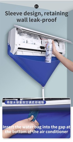 Bolsa de Limpieza de Aire Acondicionado Impermeable Drenaje Agua Drenaje Tubo Ac Kit de Limpieza - Imagen 11 de 19