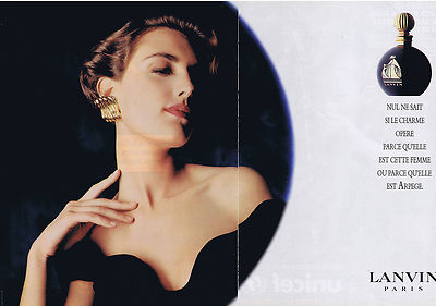 ADVERTISEMENT ADVERTISING 094 1989 LANVIN ''Arpège'' eau de toilette parfum (2 pages)
