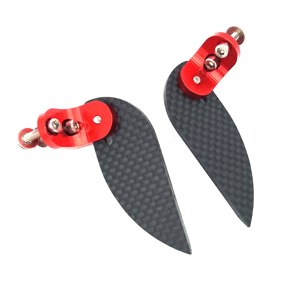 KA フィン 1Pair RC Boat Turn Fins 62x25mm 55x21mm fr RC Speed Boat