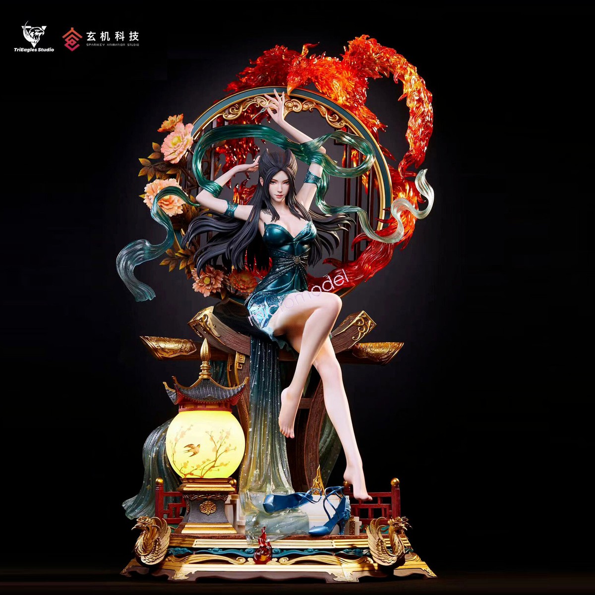 TES 1/4 Skyline Nine Songs Yan Lingji Statue Figure Resin Model