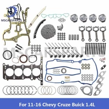 For 11-16 Chevy Cruze Buick 1.4L Engine Pistons Overhaul Rebuild Kit - Con Rods