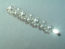 VINTAGE FAUX PEARL HAIR PIN BARRETTE UP DO HAIR ACCESSORY