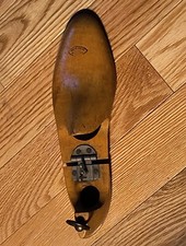 Vintage Wood Wooden Shoe Form Shoemaker Mold 10 C Adjustable Made In France