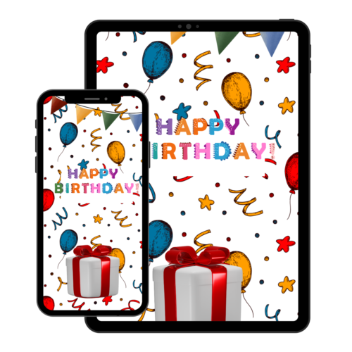 Elektronische Geburtstagsvorlage Digital Geburtstag eCard Papierlos Geburtstagskarte