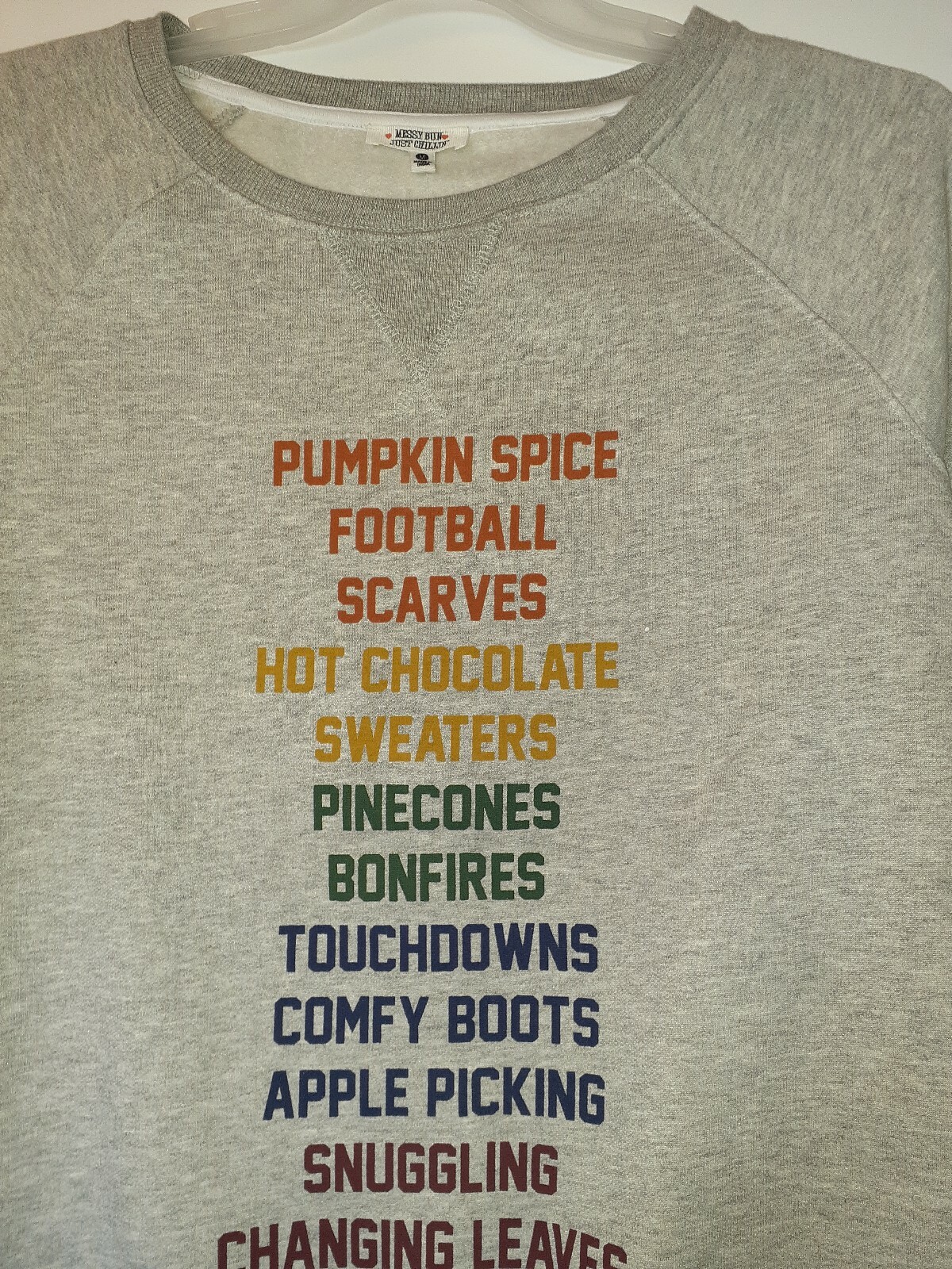 Messy Bun just Chillin Women Sweater Size Medium image 3