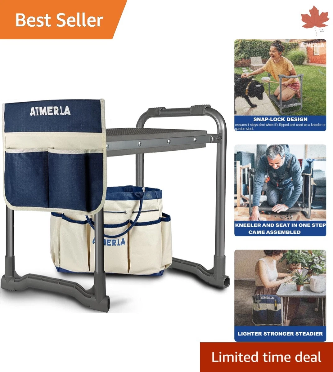 Heavy duty outlet garden kneeler