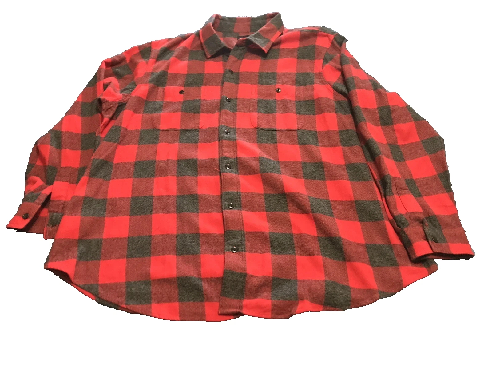 Bonobos Shirt Mens 2XL Flannel Buffalo Plaid Outdoor Long Sleeve Pockets