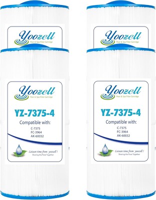 Spa Filter Compatible with Unicel C-7375, Filbur FC-3964,AK-60032 (4PACK)