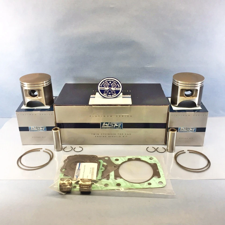 NEW 82.75mm WSM PLATINUM TOP END REBUILD KIT 2003-2011 KAWASAKI 800 SX-R SXR - Image 2 of 4