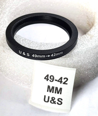 Male 49mm to Female T2 T Lens Mount Stepping Converting Adapter Ring Custom Made