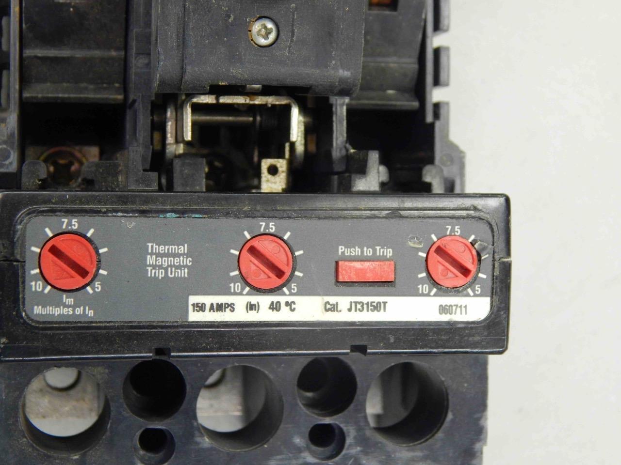146 Cutler Hammer JT3150T Thermal Trip Unit Type JT Trip Unit