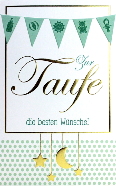 Hallmark GrußKarte Zur Taufe Taufkarte GlüCkwunschkarte Gott Karte Innendruck-image