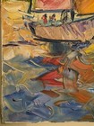 WOW 20 X 16 Sailing Sail Boat Ocean Sunset Nautical JOSE TRUJILLO — photo 5