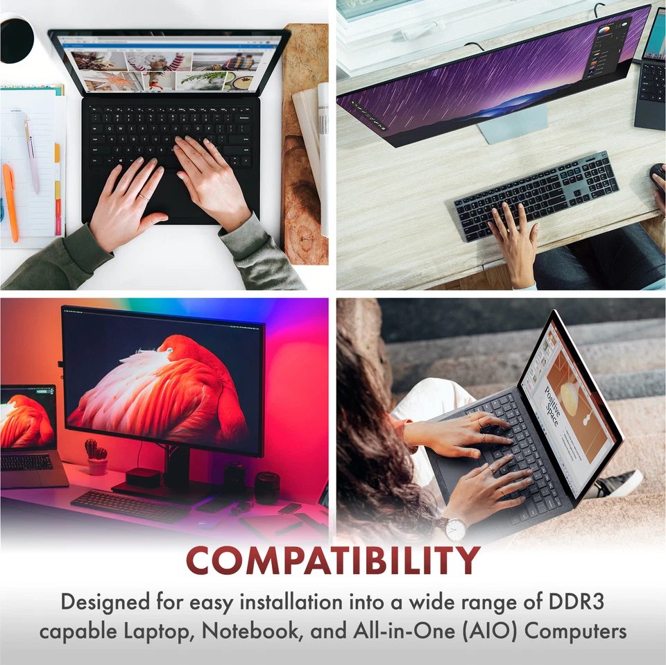 8GB 2x4GB PC3-12800S Clevo W25CEV W25CEW W25CSV W25CSW W270EU W258CZQ Memory RAM - Image 3 of 4