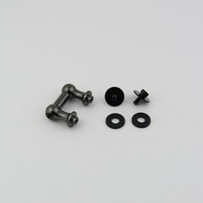 10 PCS 1" BASS Tube Lug Single End BLACK NICKEL with Gaskets &amp; Screws Space 1"