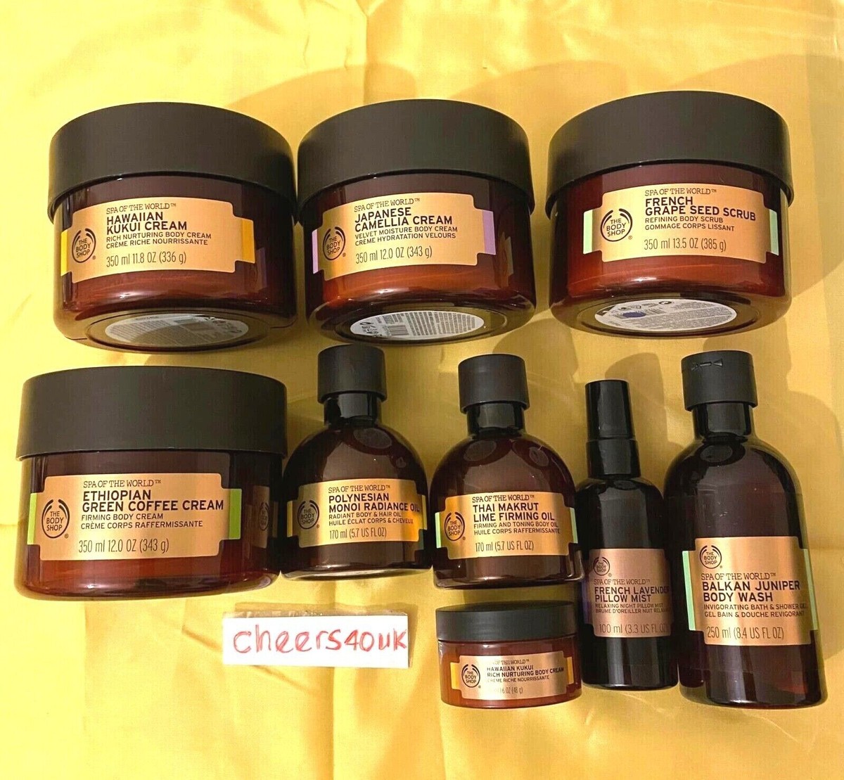 The Body Shop SPA Of The World Discontinued Brand New Items - Rare