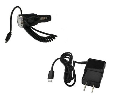 Car Charger + Wall Charger for Motorola Milestone Droid 2 R2-D2 Global A956 A955