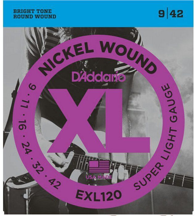 D'Addario EXL120 nickel Electric Guitar Strings 9-42