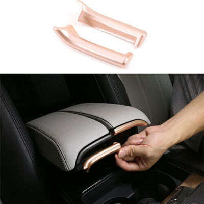2X Console Armrest Box Rose Gold Switch Trim For Range Rover Evoque 2020-2023