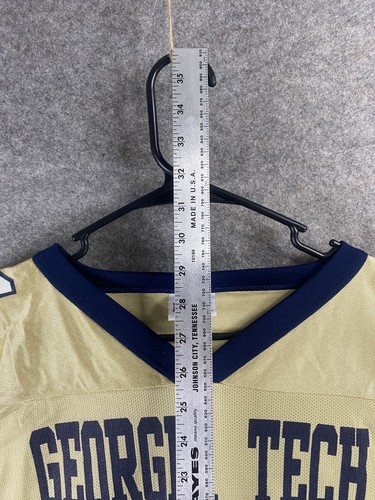 Camiseta deportiva Georgia Tech amarilla para hombre XL dorada IZAW #11 - Imagen 6 de 7