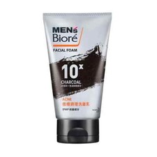 MEN'S BIORE ACNE Double Scrub Facial Foam Wash 100ml NEW