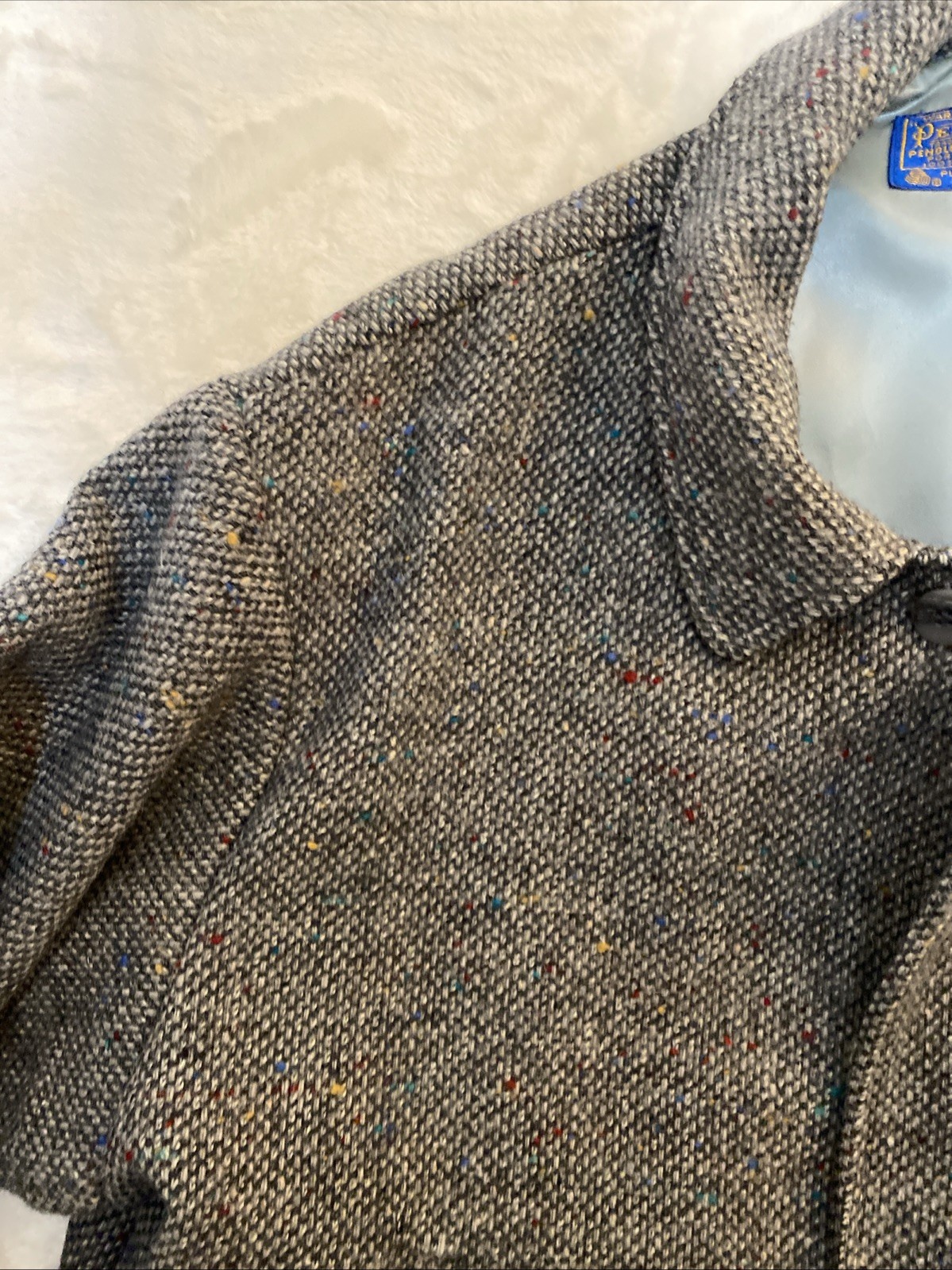 1970s Pendleton Tweed Bomber Jacket, Patch Pocket… - image 3